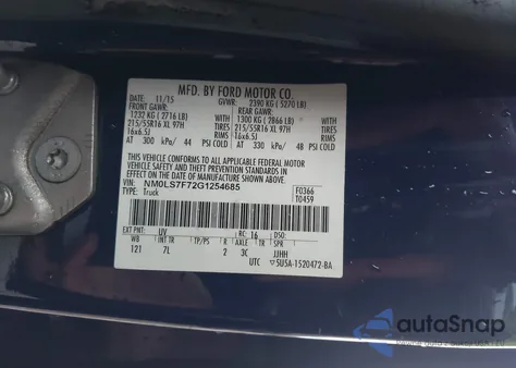 2016 Ford Transit Connect Xlt from USA, damaged, VIN NM0LS7F72G1254685